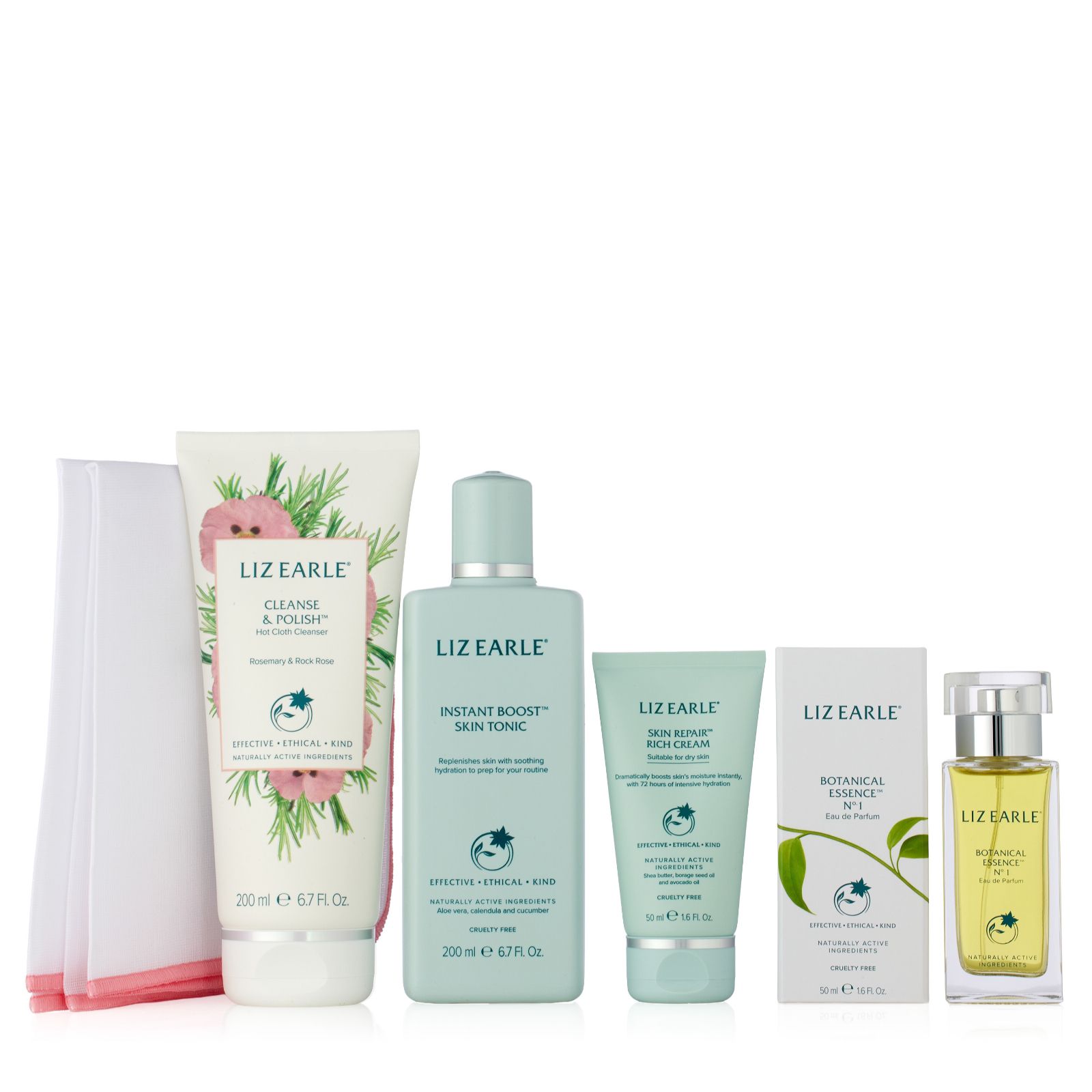 Liz Earle 4 Piece Fragrance & Skincare Routine Collection