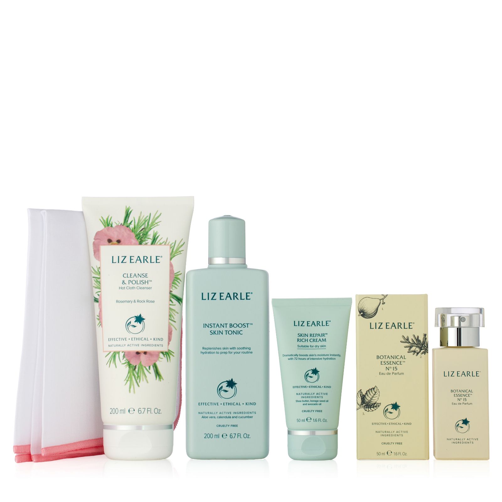 Liz Earle 4 Piece Fragrance & Skincare Routine Collection