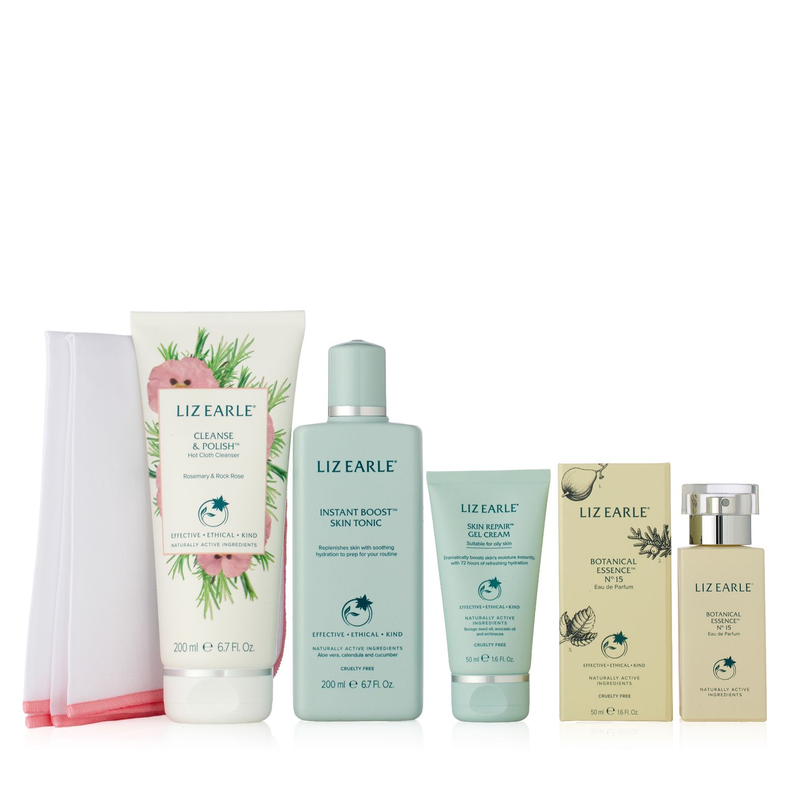 Liz Earle 4 Piece Fragrance & Skincare Routine Collection