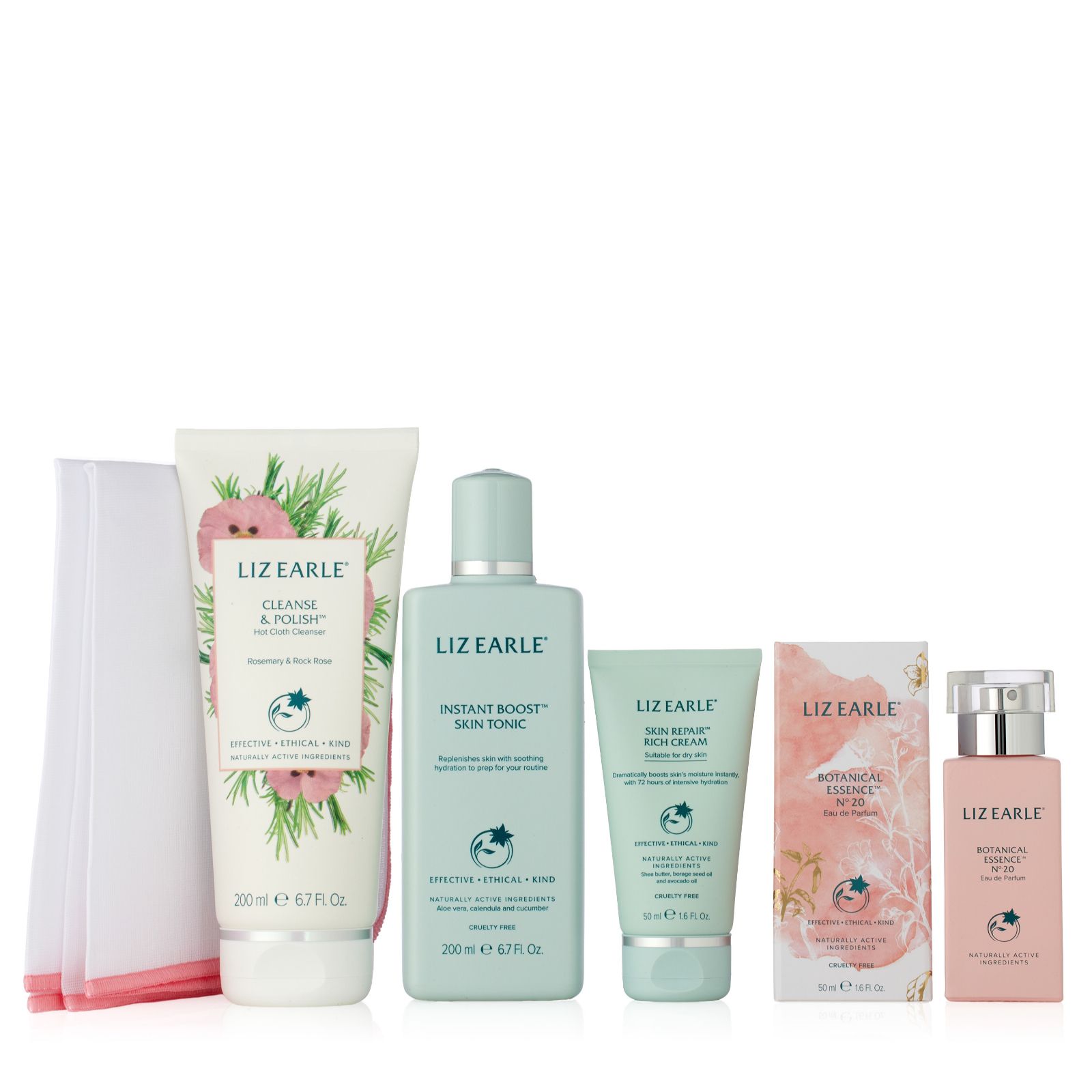 Liz Earle 4 Piece Fragrance & Skincare Routine Collection