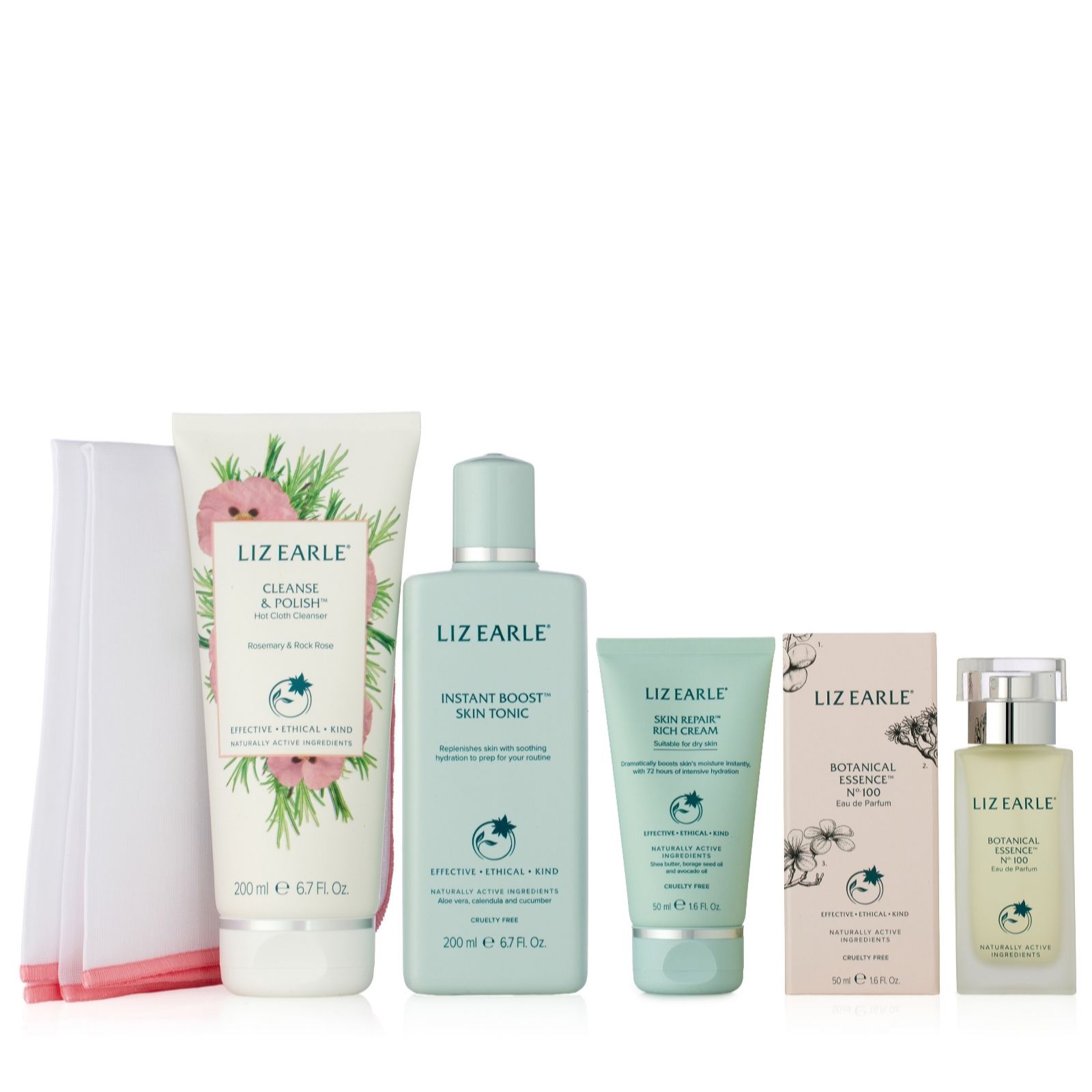 Liz Earle 4 Piece Fragrance & Skincare Routine Collection