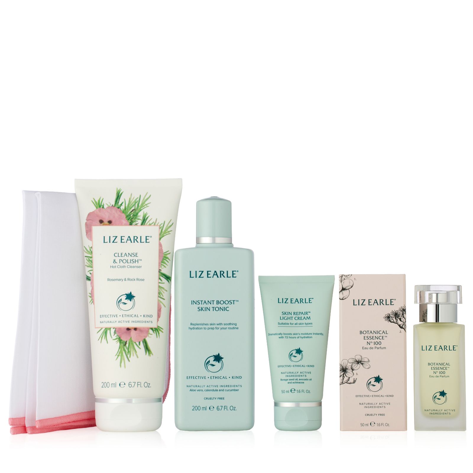 Liz Earle 4 Piece Fragrance & Skincare Routine Collection
