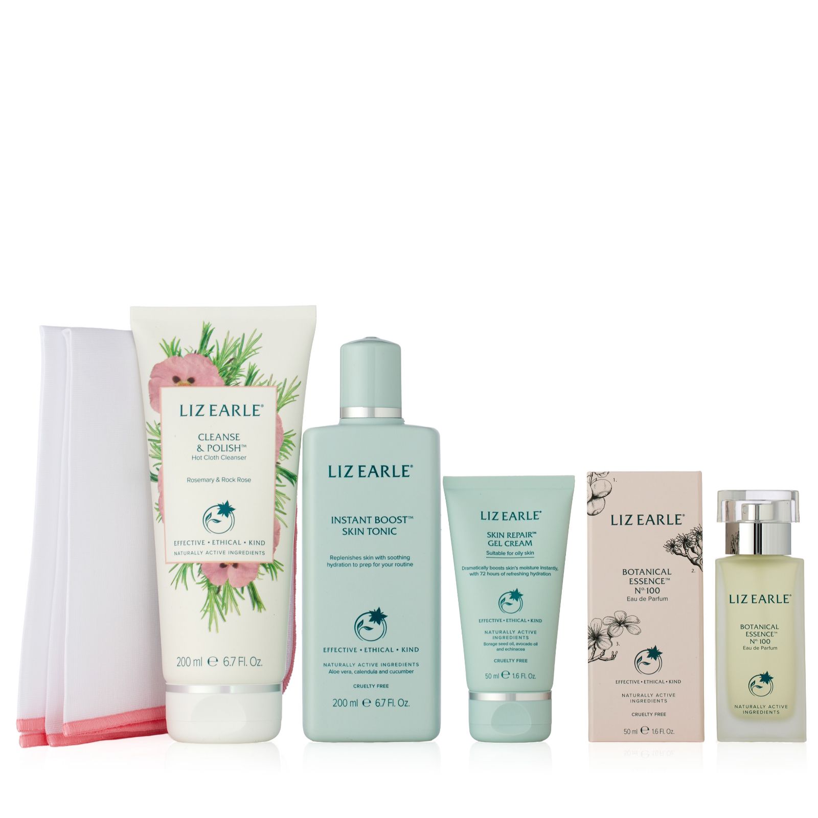 Liz Earle 4 Piece Fragrance & Skincare Routine Collection