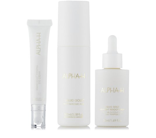 Outlet Alpha-H Liquid Gold 3 Piece Complexion Reboot Collection