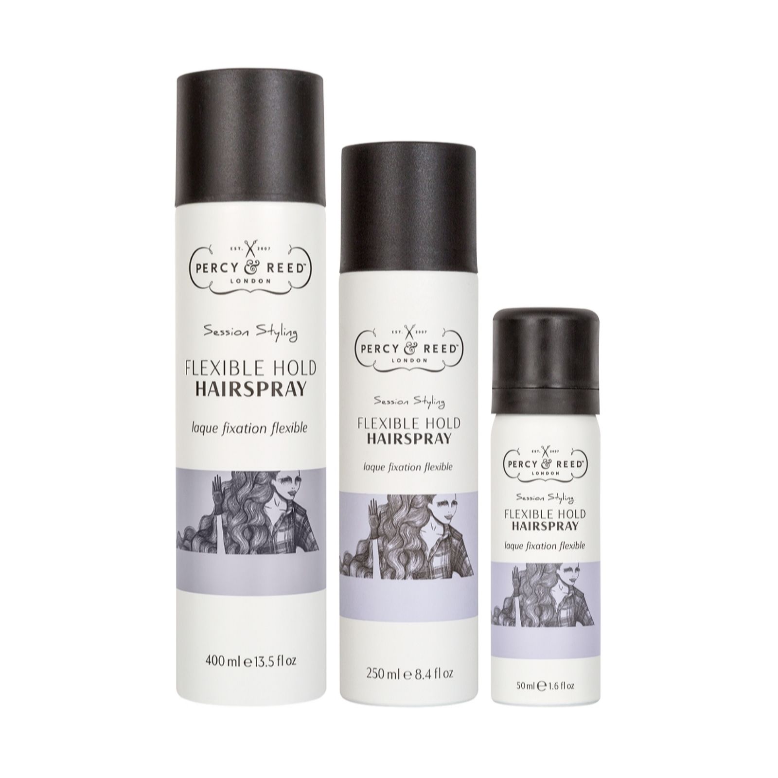 Percy & Reed Session Styling Hairspray Trio