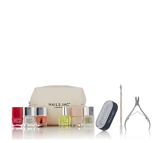 Nails Inc Limited Edition 9 Piece Luxe Mani Kit with Manicure Bag
