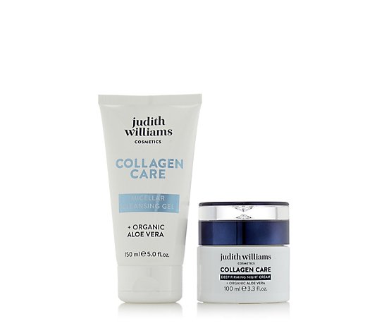 Judith Williams Collagen Care Cleanser & Night Cream 2 Piece Collection