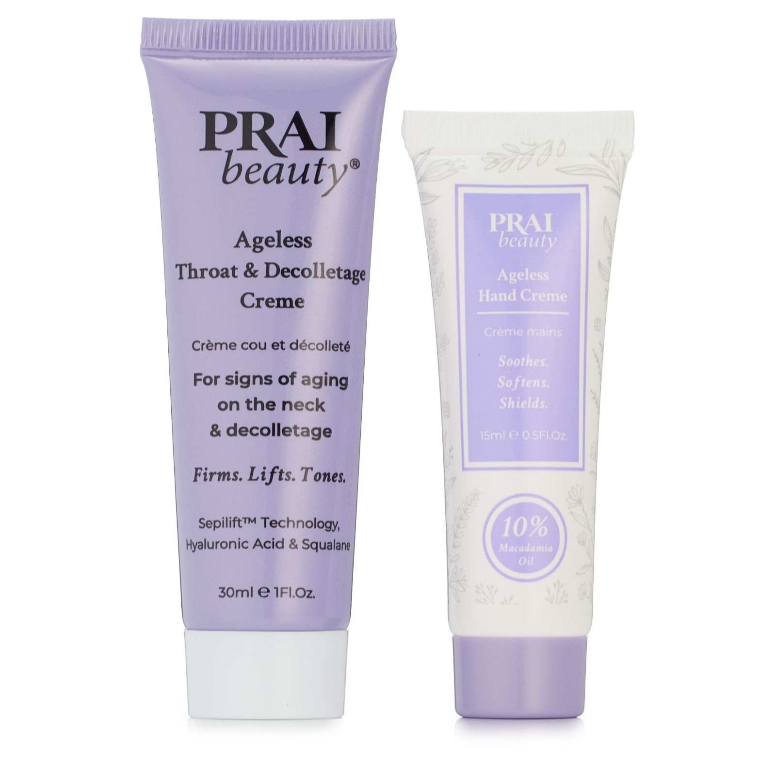 Prai Ageless Throat & Decolletage and Hand Cream Travel Duo