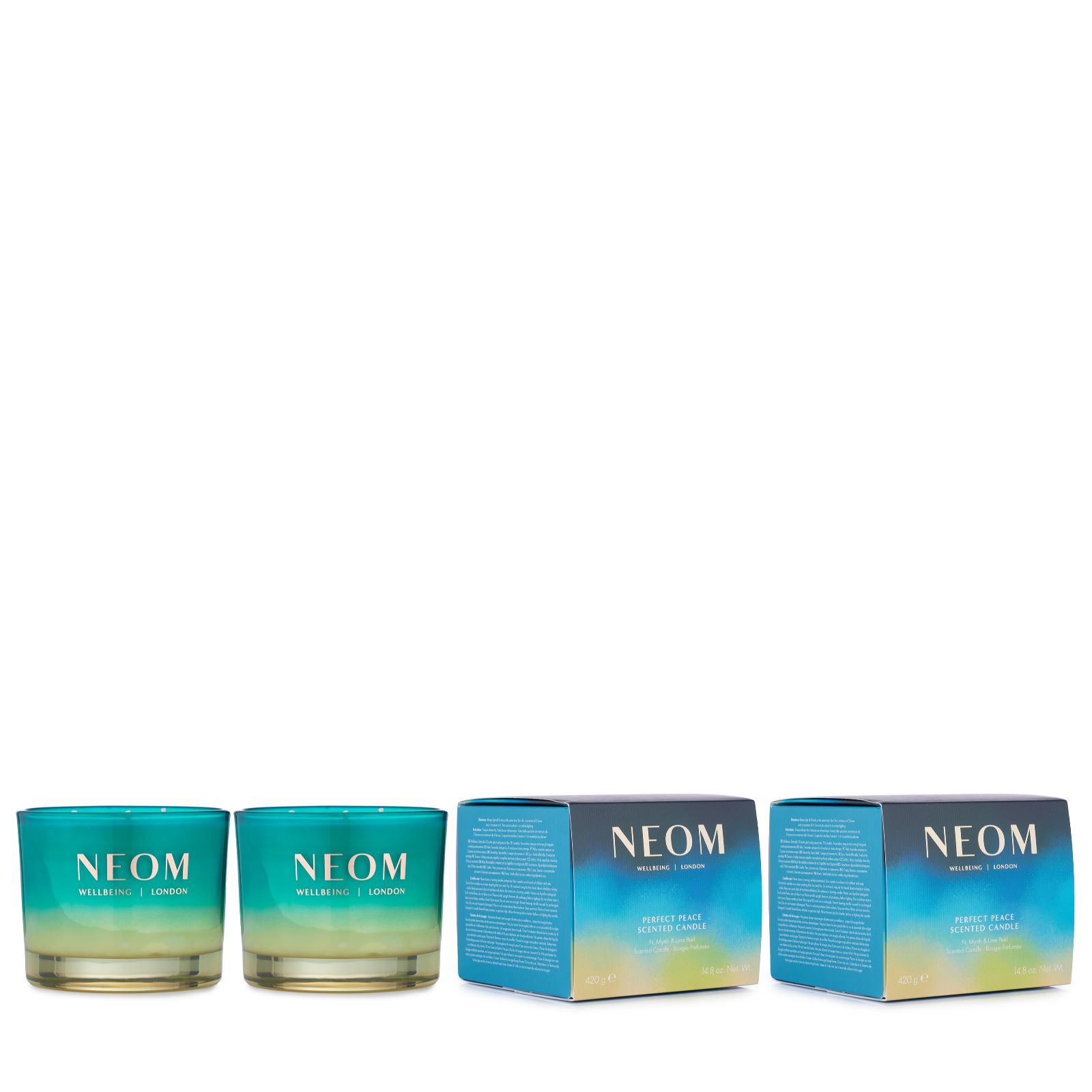 NEOM Wellbeing Festive 3-Wick Candle Duo