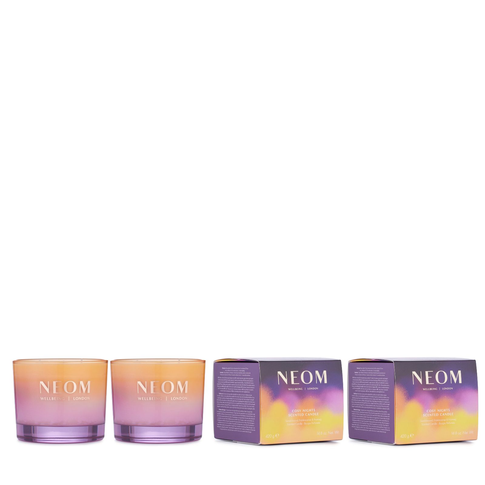 NEOM Wellbeing Festive 3-Wick Candle Duo
