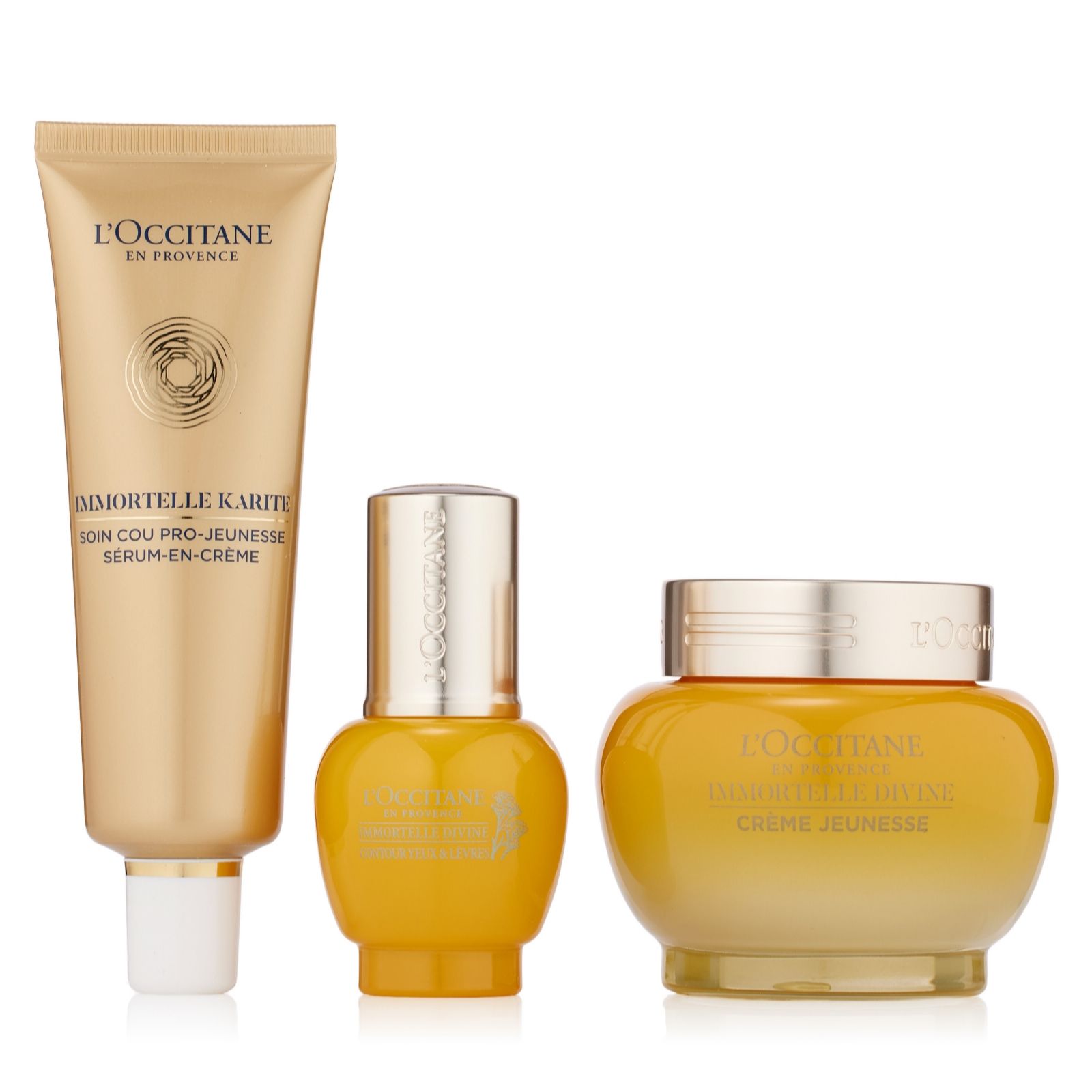 L'Occitane 3 Piece Immortelle Divine Skincare Collection