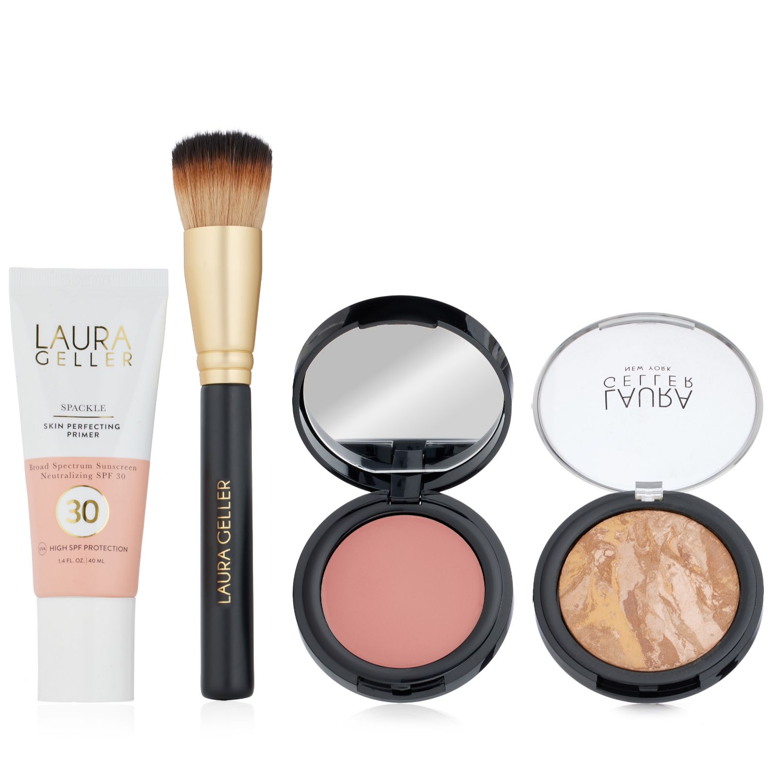 Laura Geller 4 Piece Balance-N-Glow & Spackle SPF30 Collection