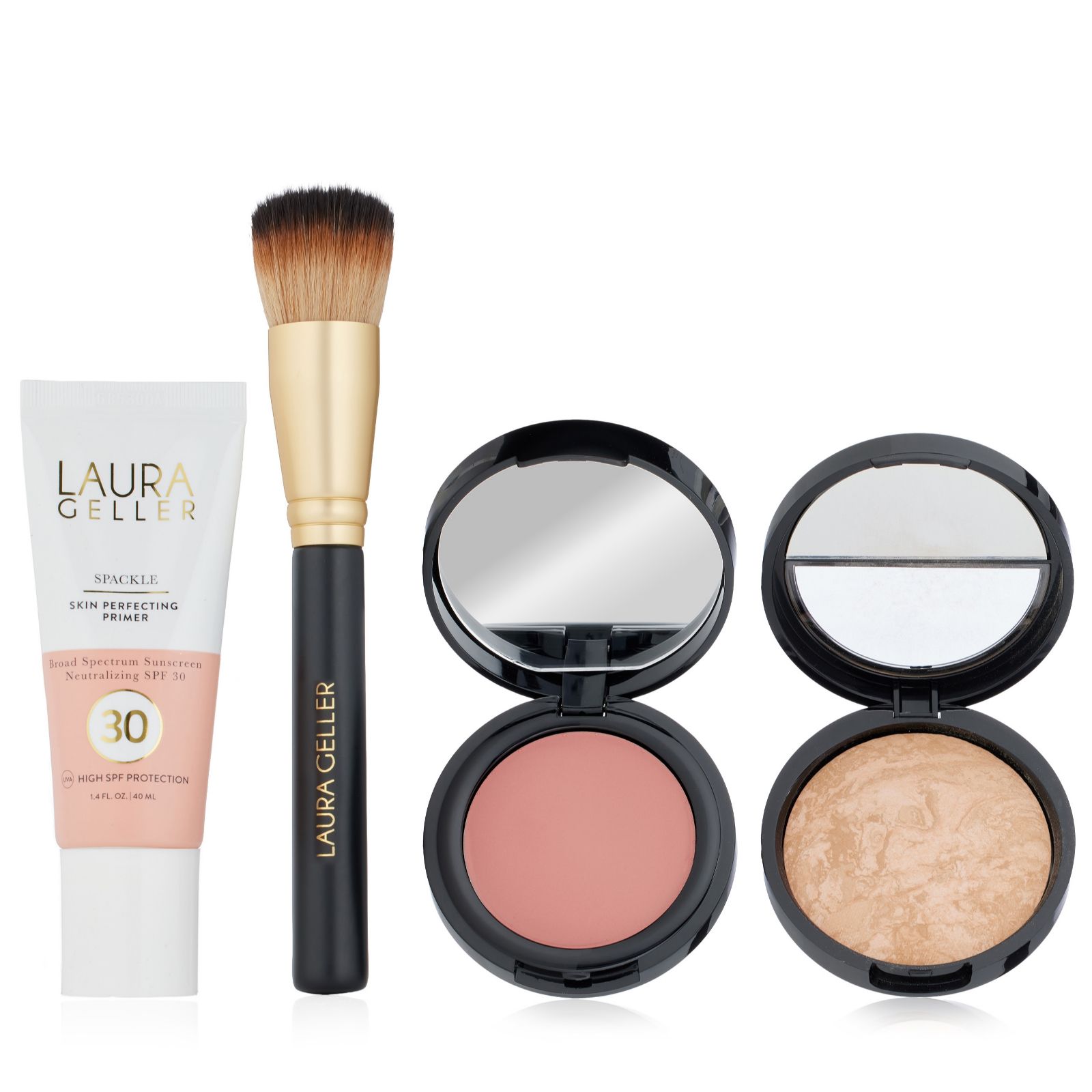Laura Geller 4 Piece Balance-N-Glow & Spackle SPF30 Collection