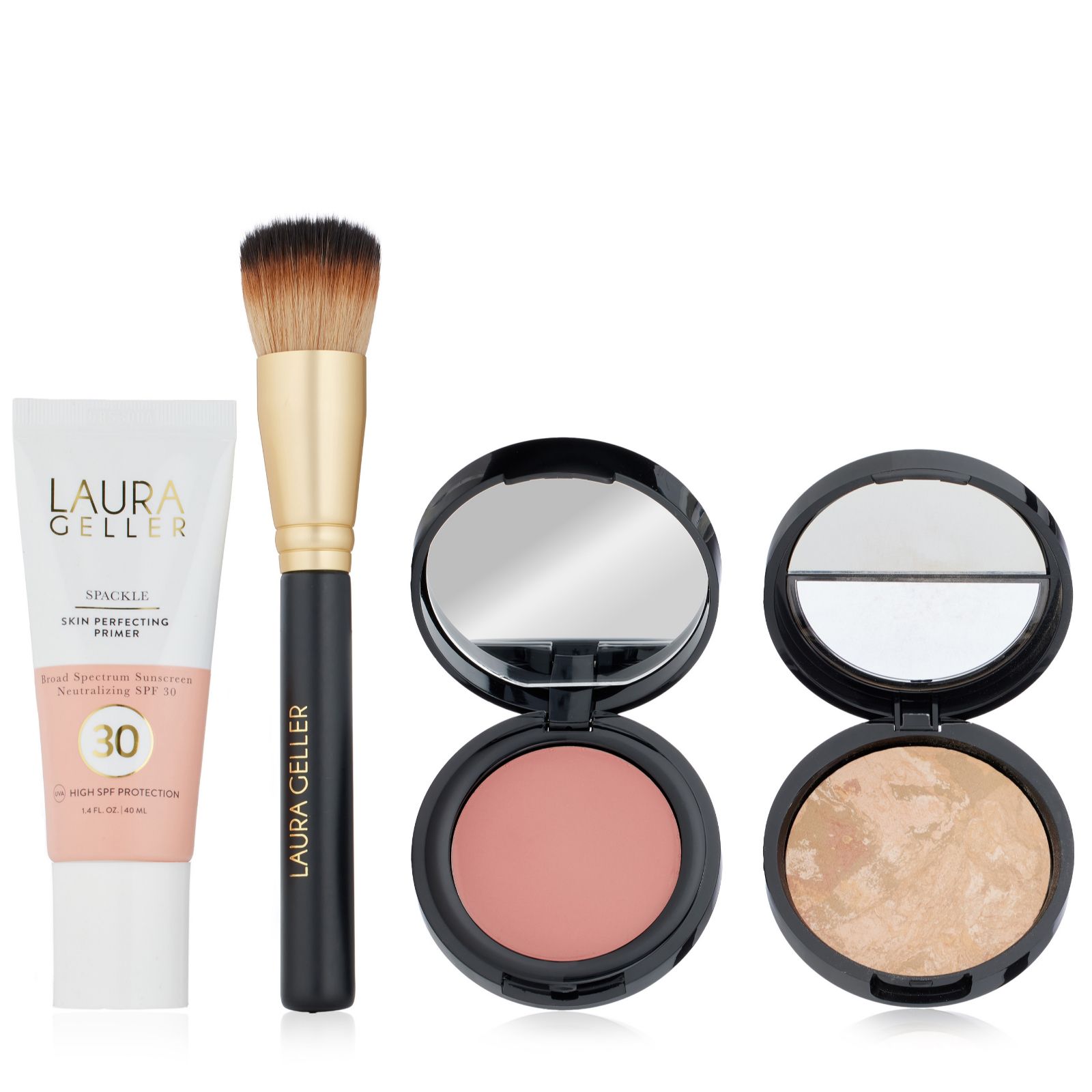Laura Geller 4 Piece Balance-N-Glow & Spackle SPF30 Collection