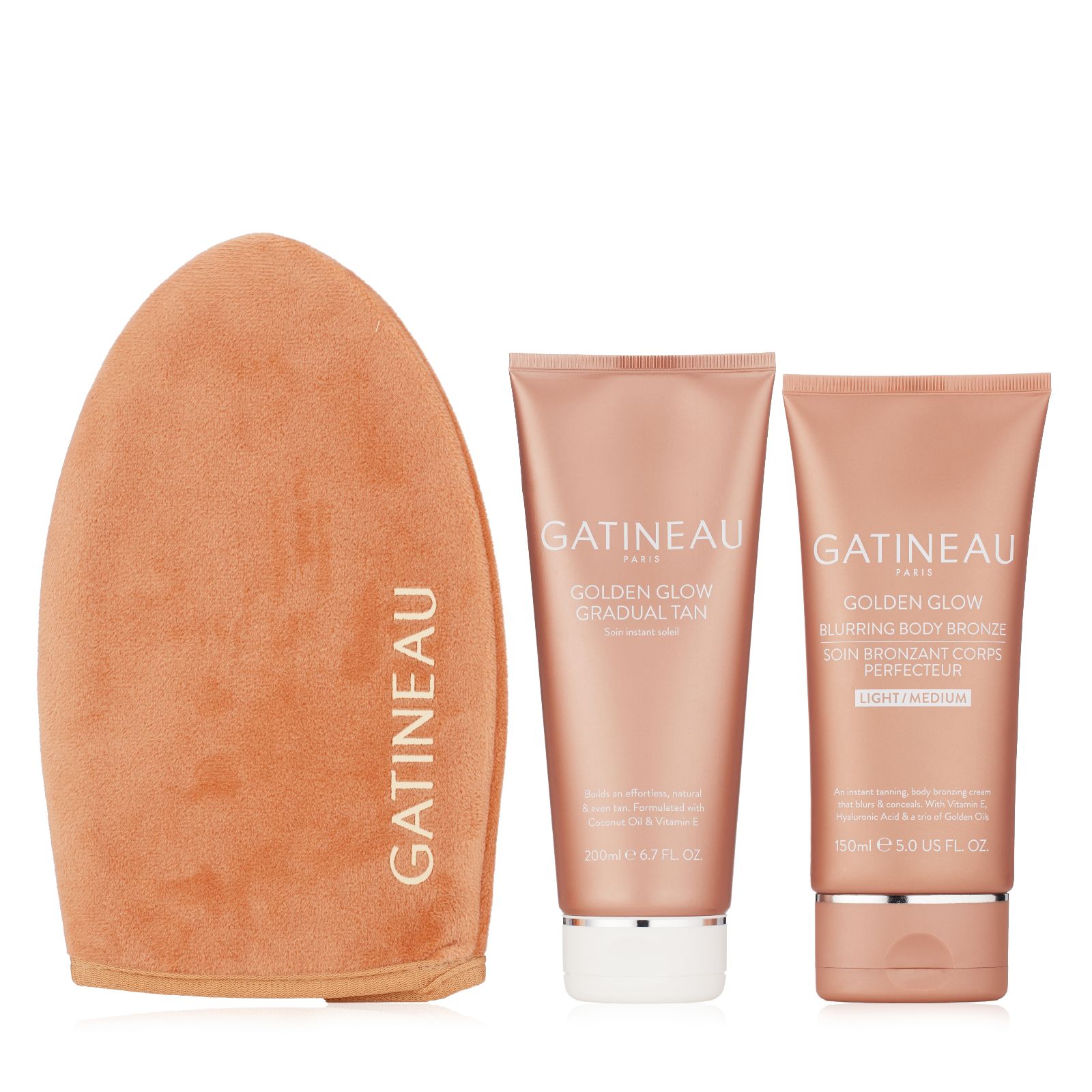 Gatineau Golden Glow Body Bronzing Collection with Mitt