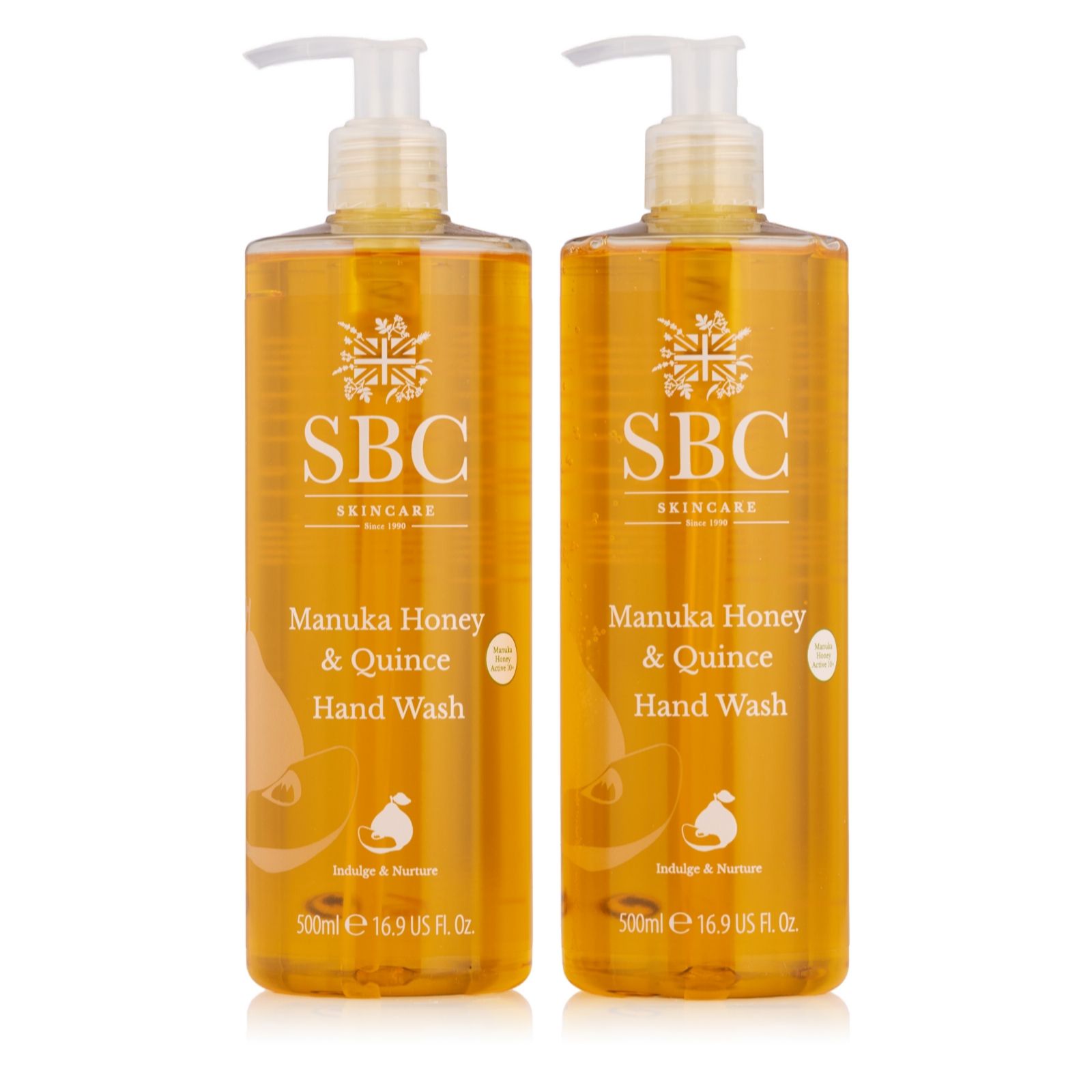 SBC Manuka Honey & Quince Handwash Duo 500ml