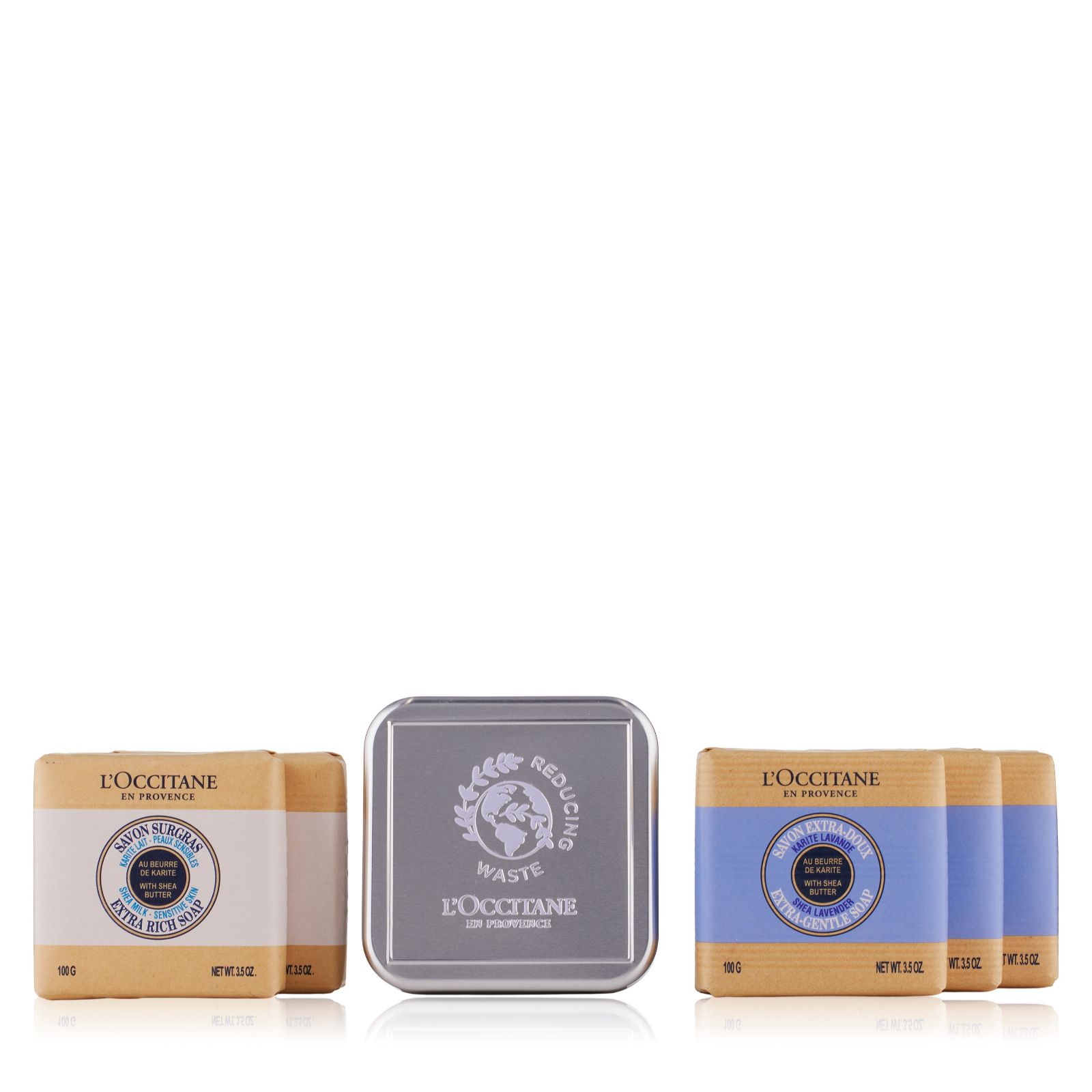 L'Occitane 5 Piece Soap Collection with Travel Tin