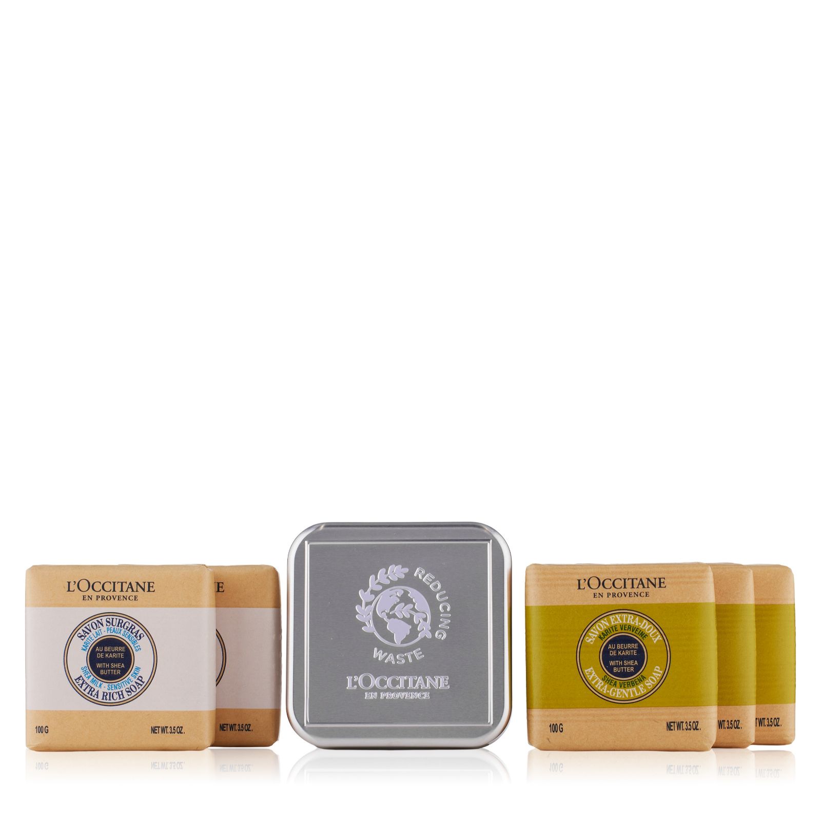 L'Occitane 5 Piece Soap Collection with Travel Tin