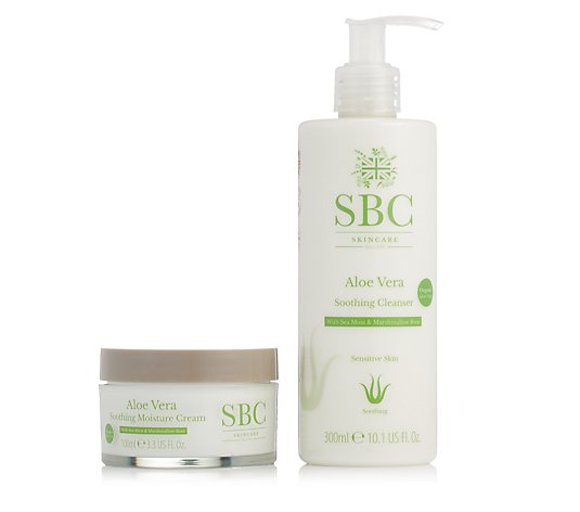 SBC Sensitive Aloe Vera Cleanse & Moisturise Duo
