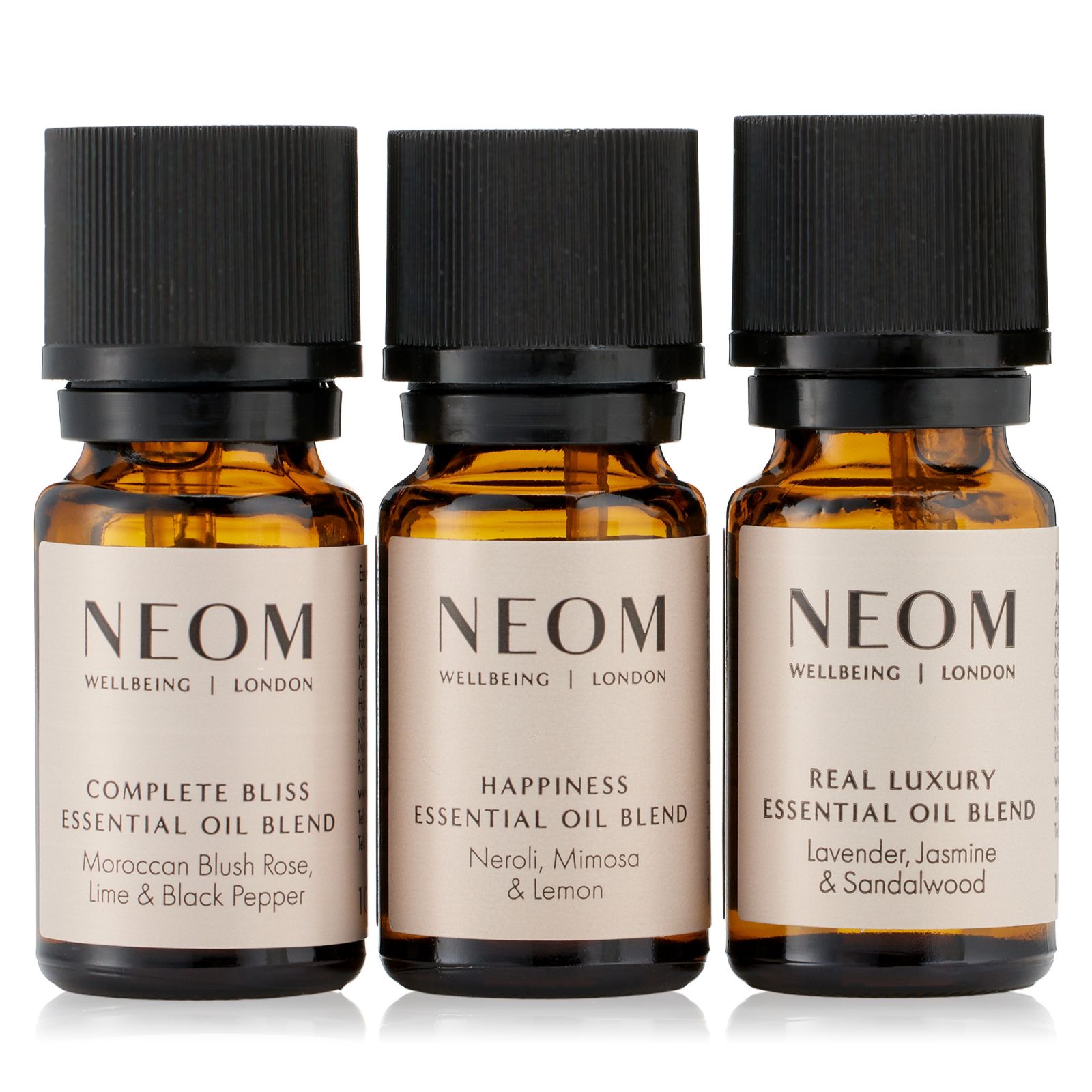 NEOM Wellbeing Essential Oils 10ml Trio