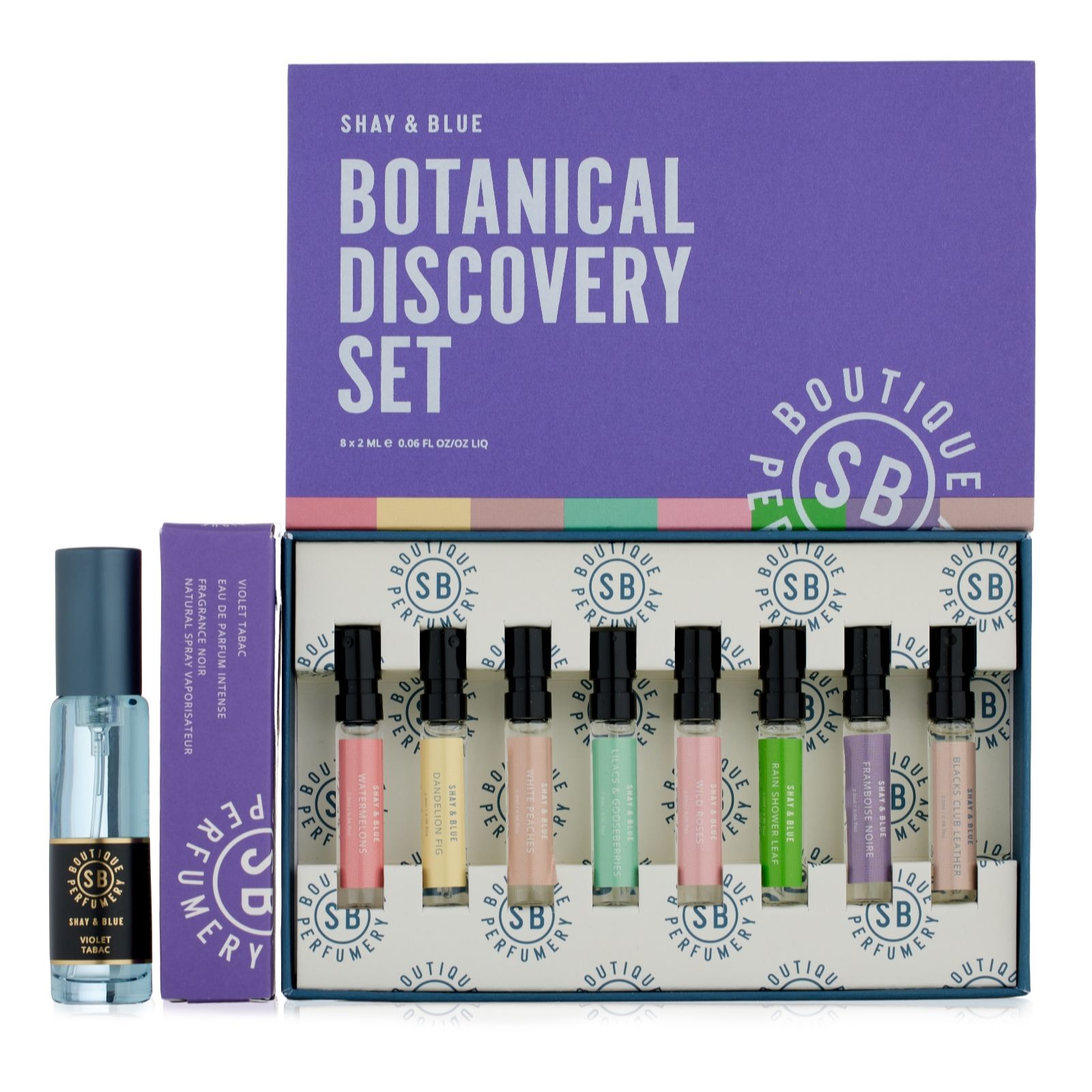 Shay & Blue Botanical 8 Piece Discovery Set & 10ml Eau De Parfum Duo