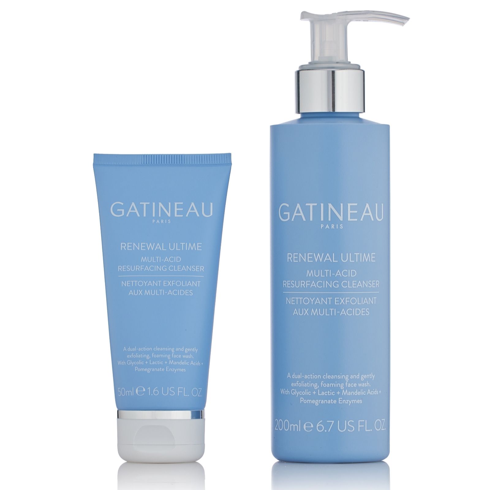 Gatineau Renewal Ultime Multi-Acid Resurfacing Cleanser Home & Away Duo