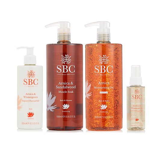 SBC Skincare 4 Piece Arnica Supersized Targeted Body Collection