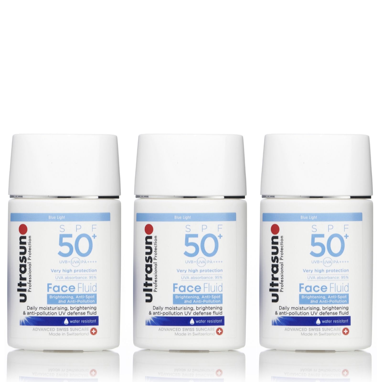 Ultrasun Sun Protection Anti-Pollution Face Fluid SPF 50+ 40ml Trio