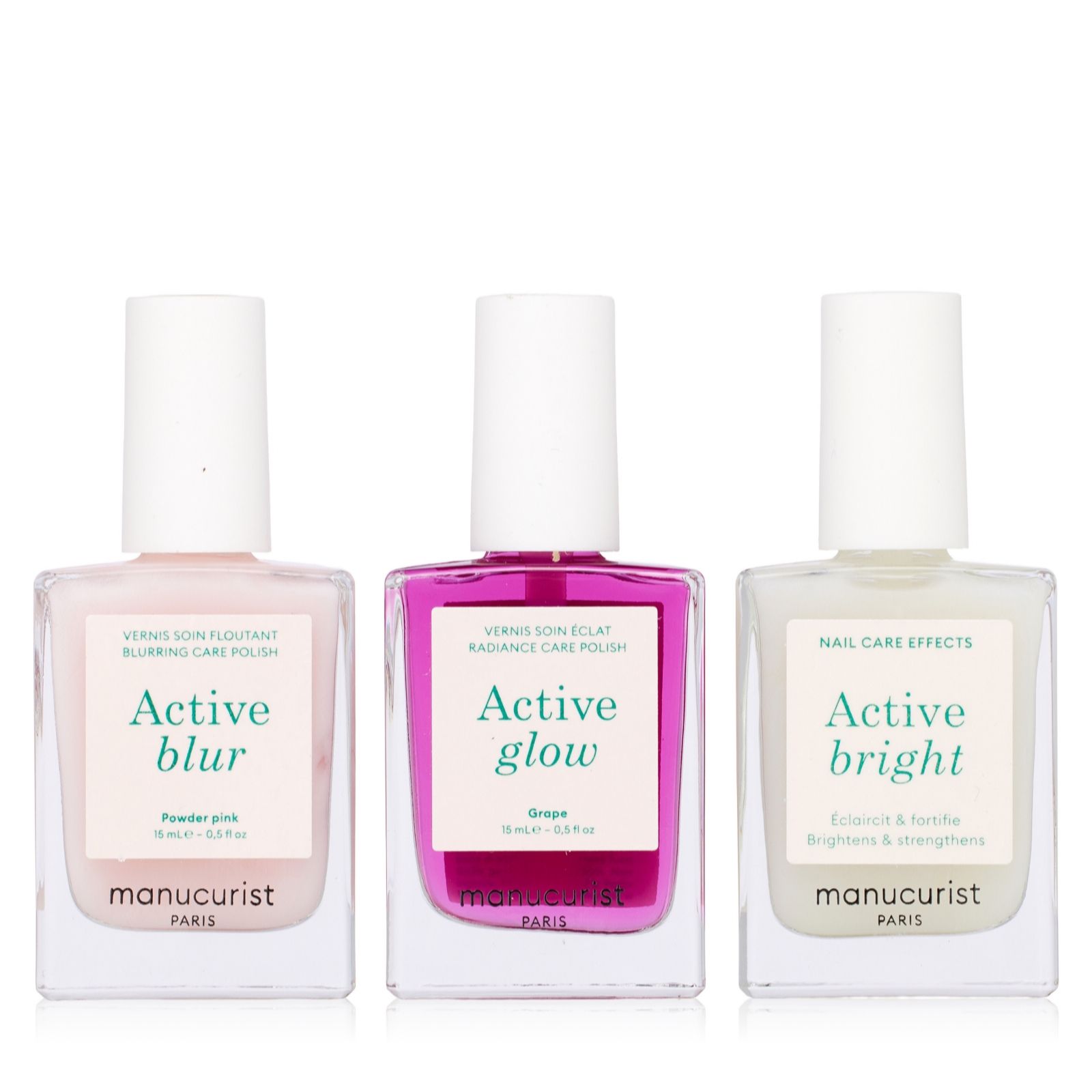 Manucurist Nail Perfecting Blur, Brighten & Glow 3 Piece Collection