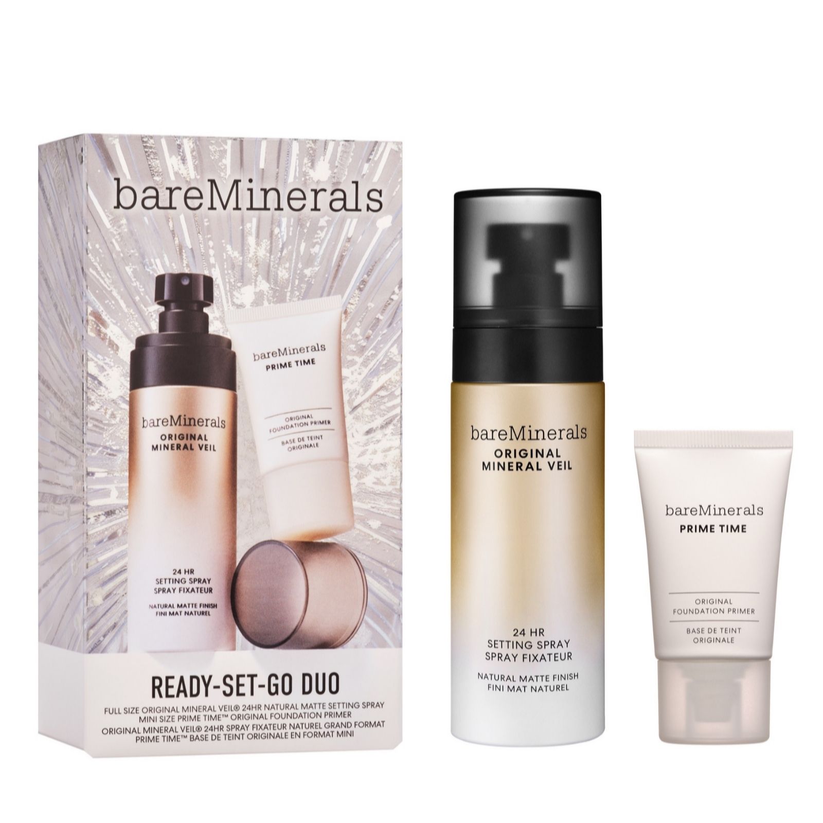 bareMinerals Ready Set Glow Setting Spray & Mini Primer Gift Set
