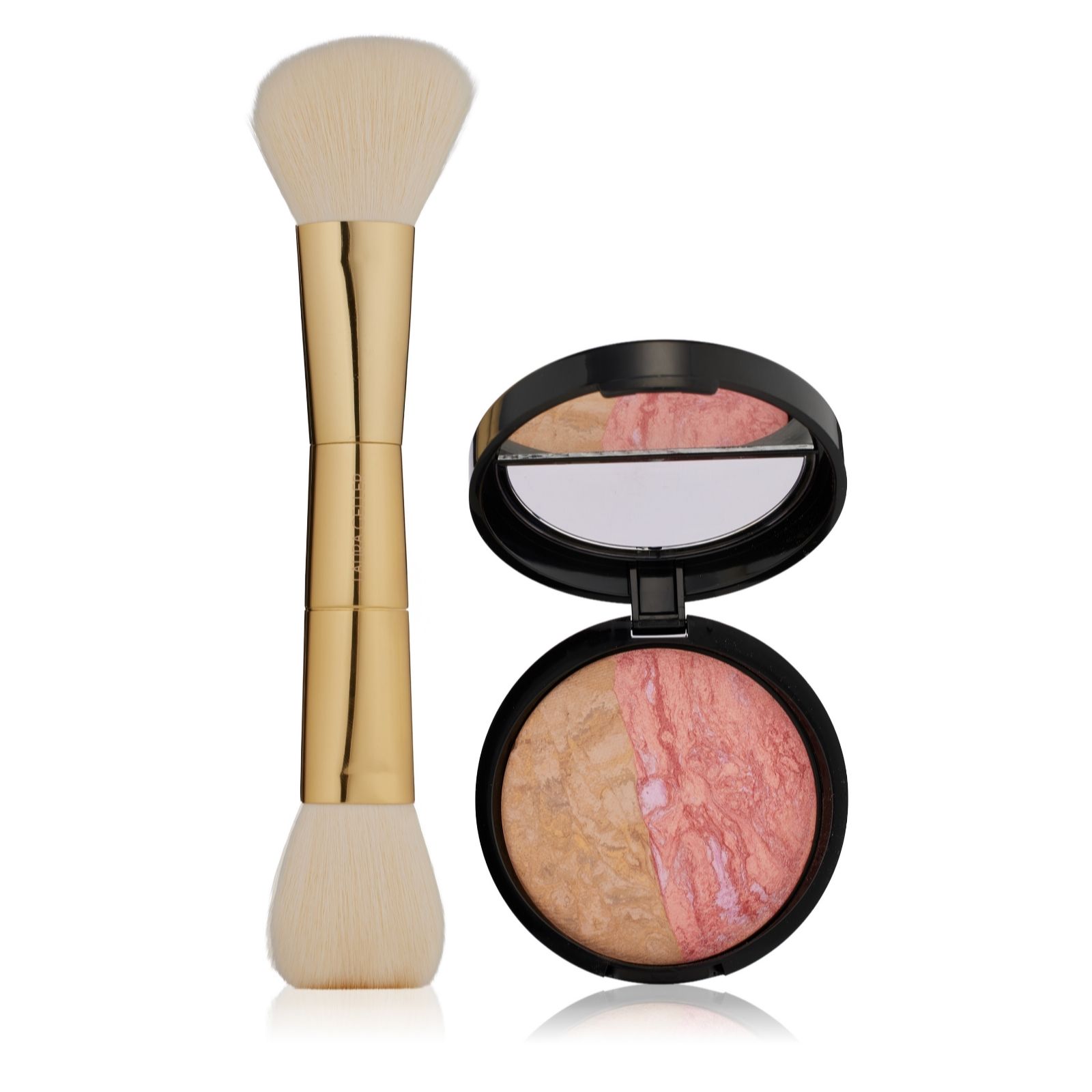 Laura Geller Baked Balance-N-Blush Marbleized 2-in-1 Foundation with Brush