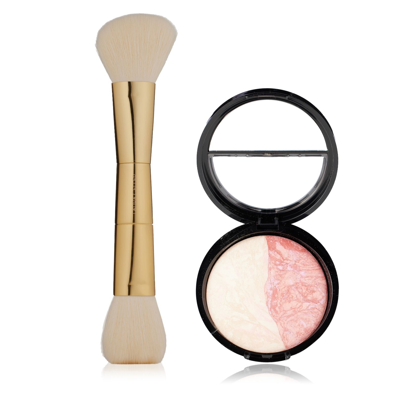 Laura Geller Baked Balance-N-Blush Marbleized 2-in-1 Foundation with Brush