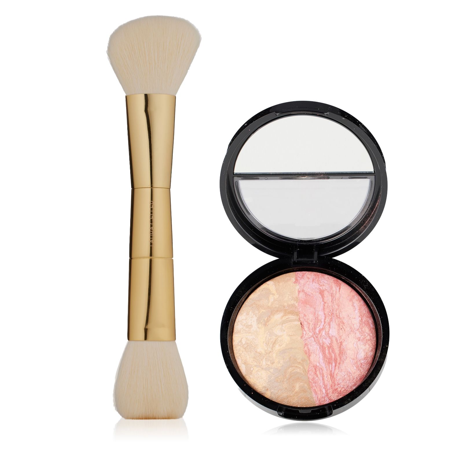 Laura Geller Baked Balance-N-Blush Marbleized 2-in-1 Foundation with Brush
