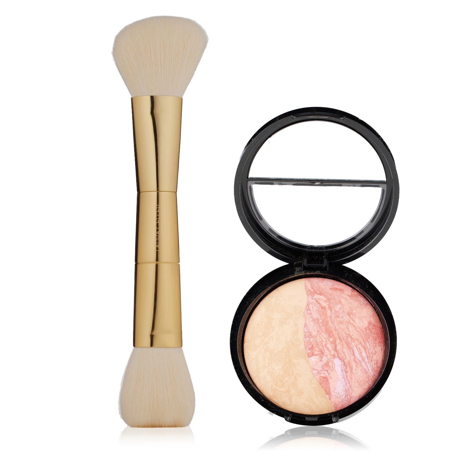 Laura Geller Baked Balance-N-Blush Marbleized 2-in-1 Foundation with Brush
