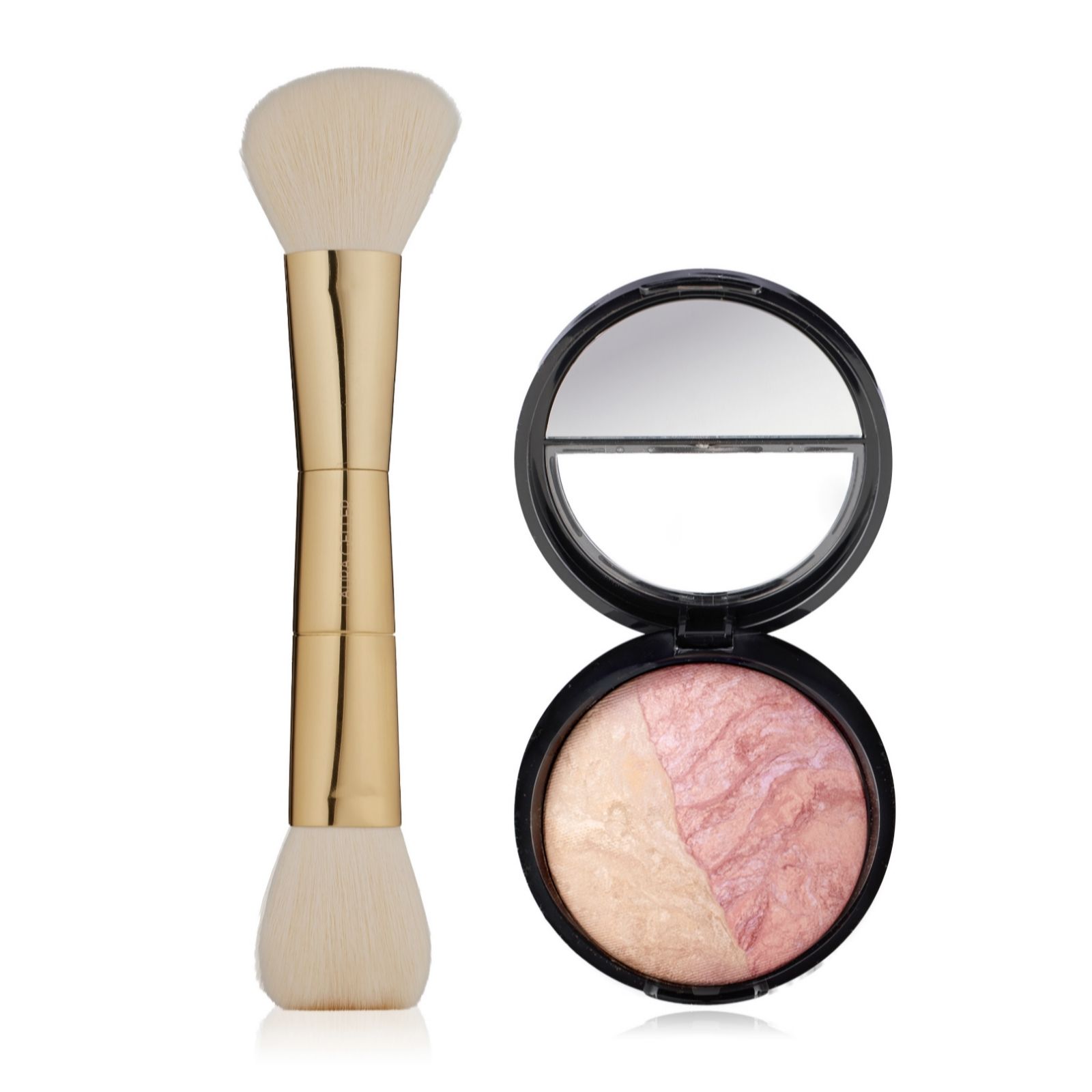 Laura Geller Baked Balance-N-Blush Marbleized 2-in-1 Foundation with Brush