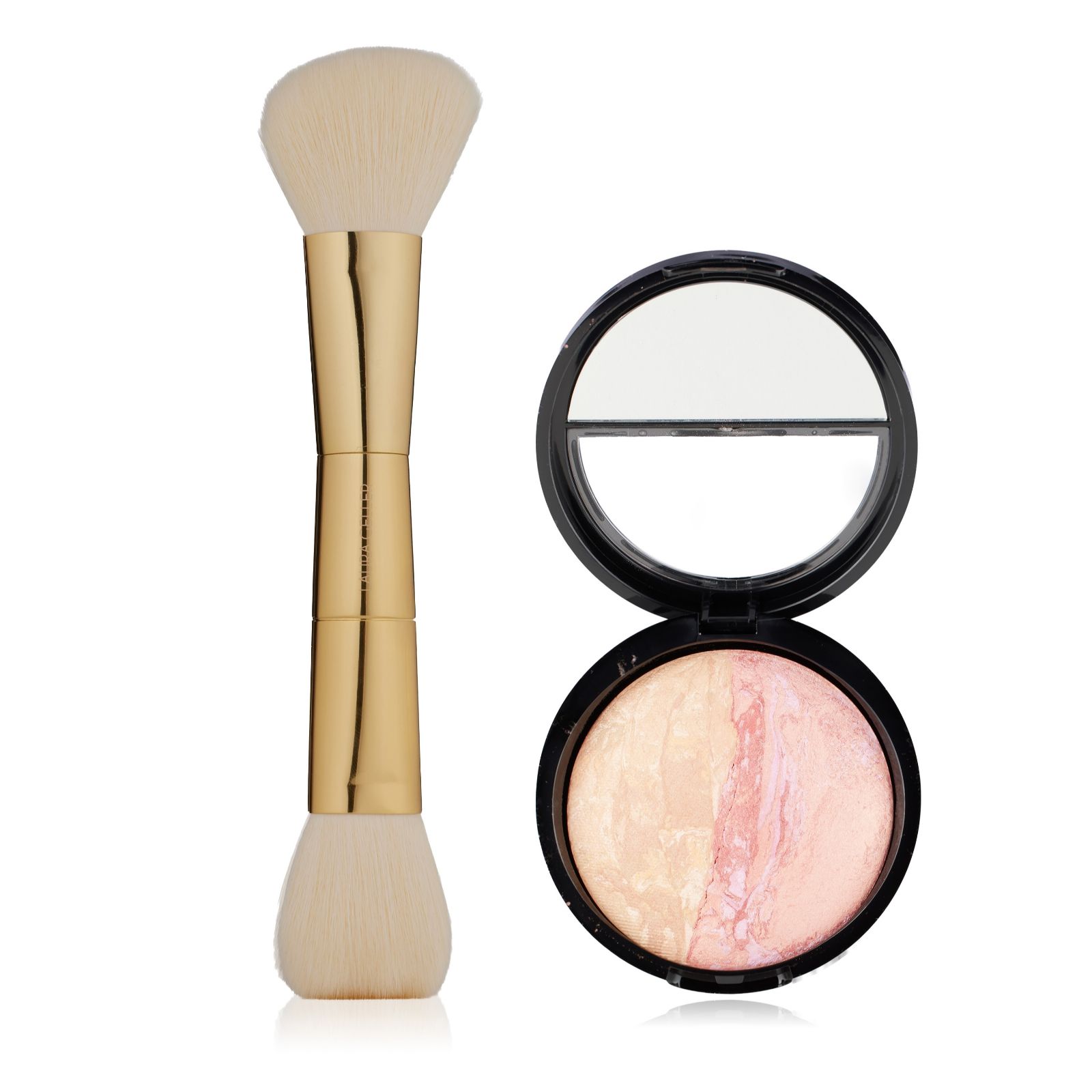 Laura Geller Baked Balance-N-Blush Marbleized 2-in-1 Foundation with Brush