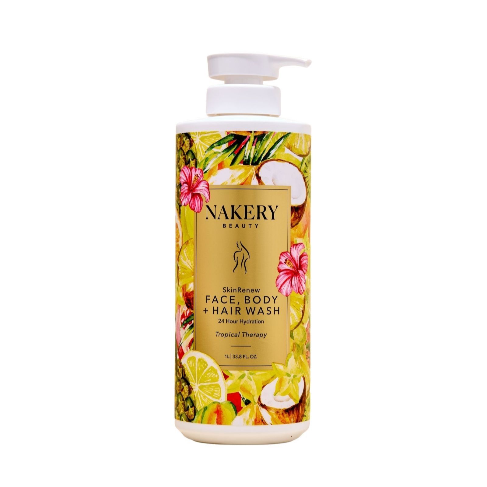 Nakery Beauty SkinRenew Face Body & Hair Wash 1 Litre