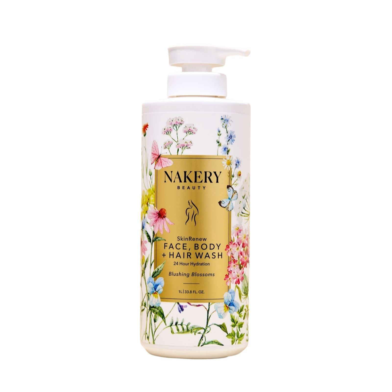 Nakery Beauty SkinRenew Face Body & Hair Wash 1 Litre