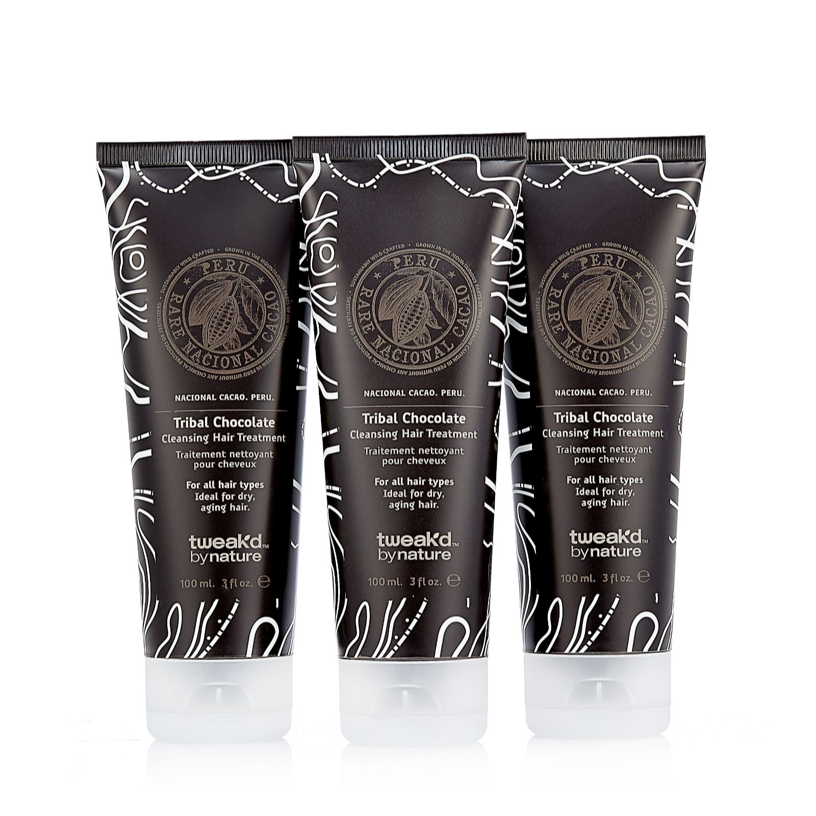 Tweak D Tribal Chocolate Cleansing Hair Treatment Trio 100ml