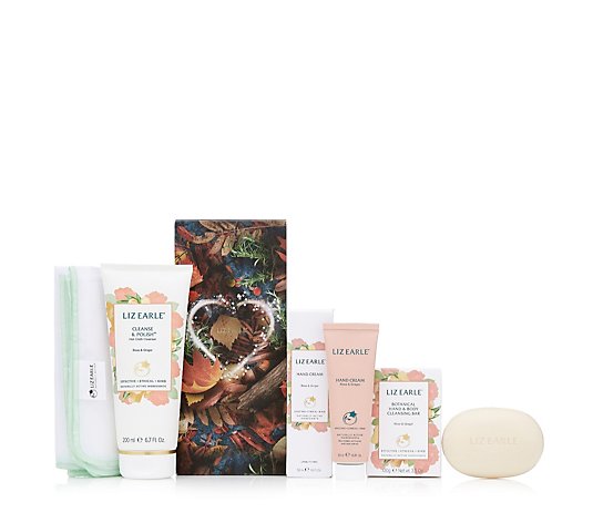 Liz Earle Rose & Ginger Face, Hand and Body Trio