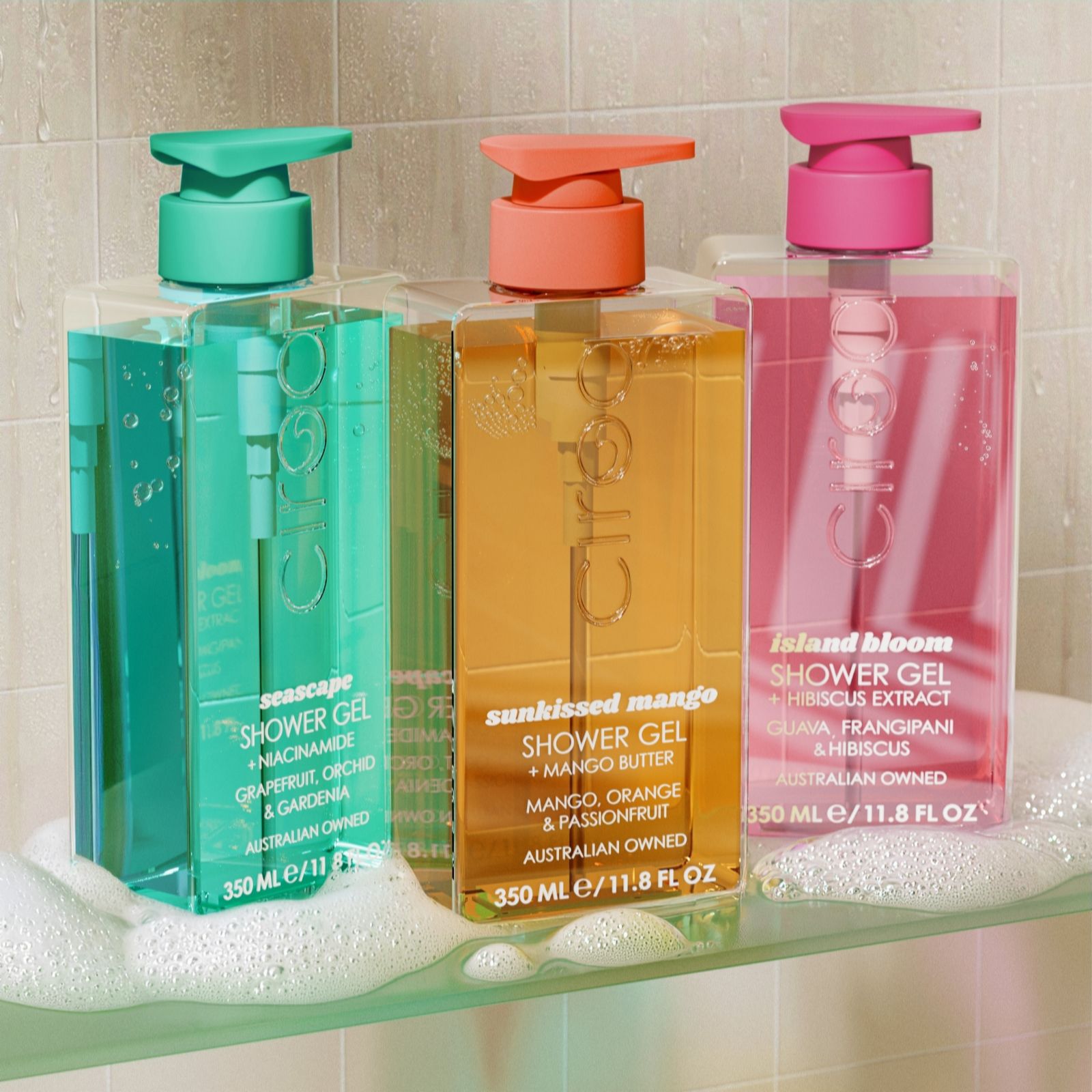Ciroa Tropical 350ml Shower Gel Trio