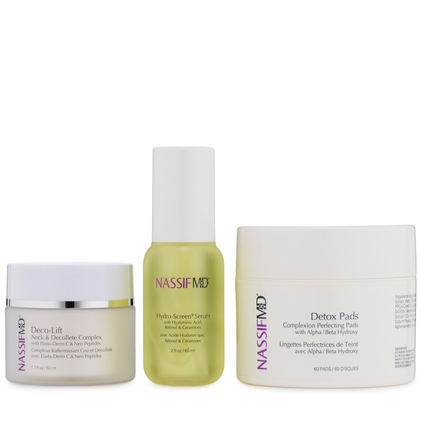 NassifMD Face & Neck Smooth & Hydrate 3 Piece Routine