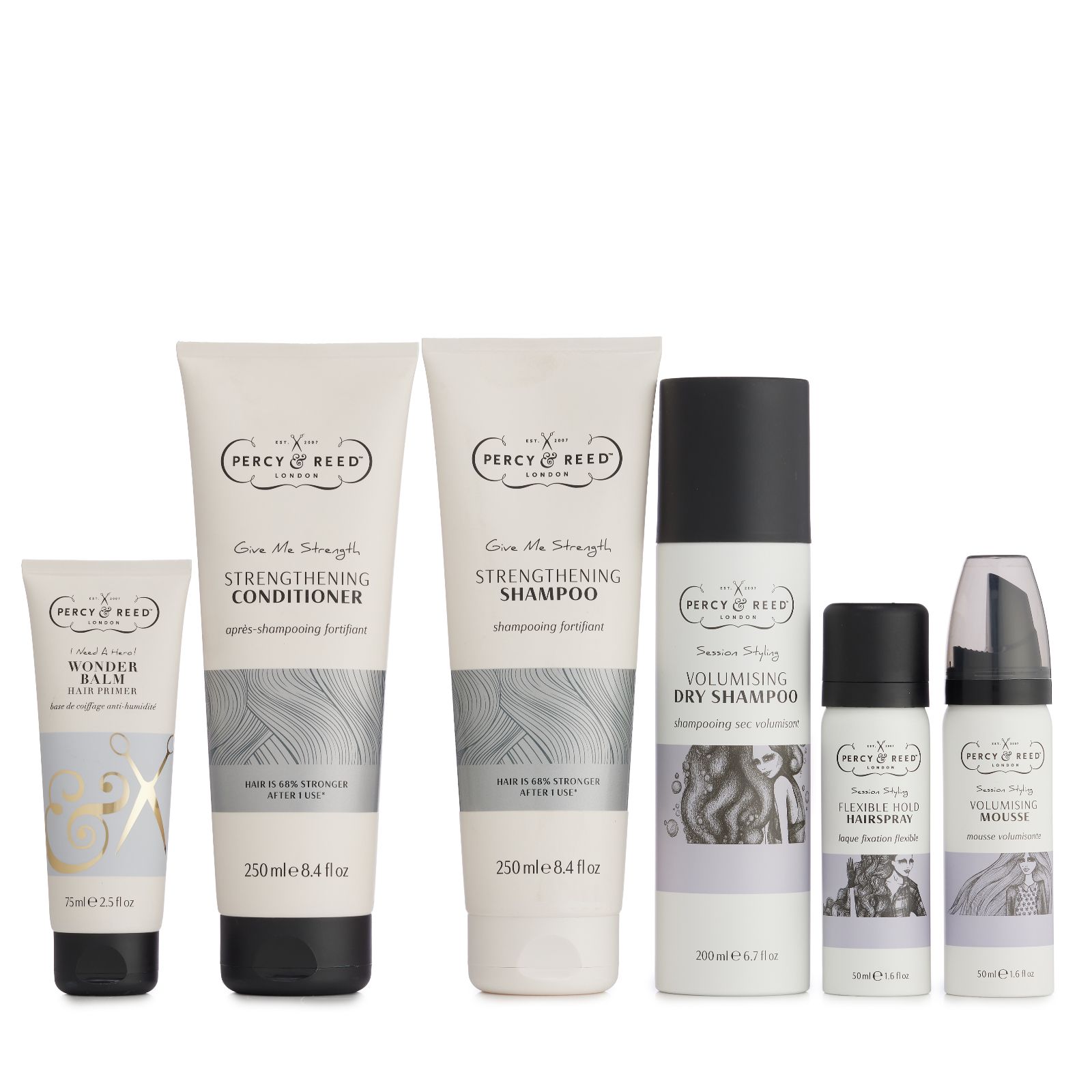 Percy & Reed Wash & Style 6 Piece Collection