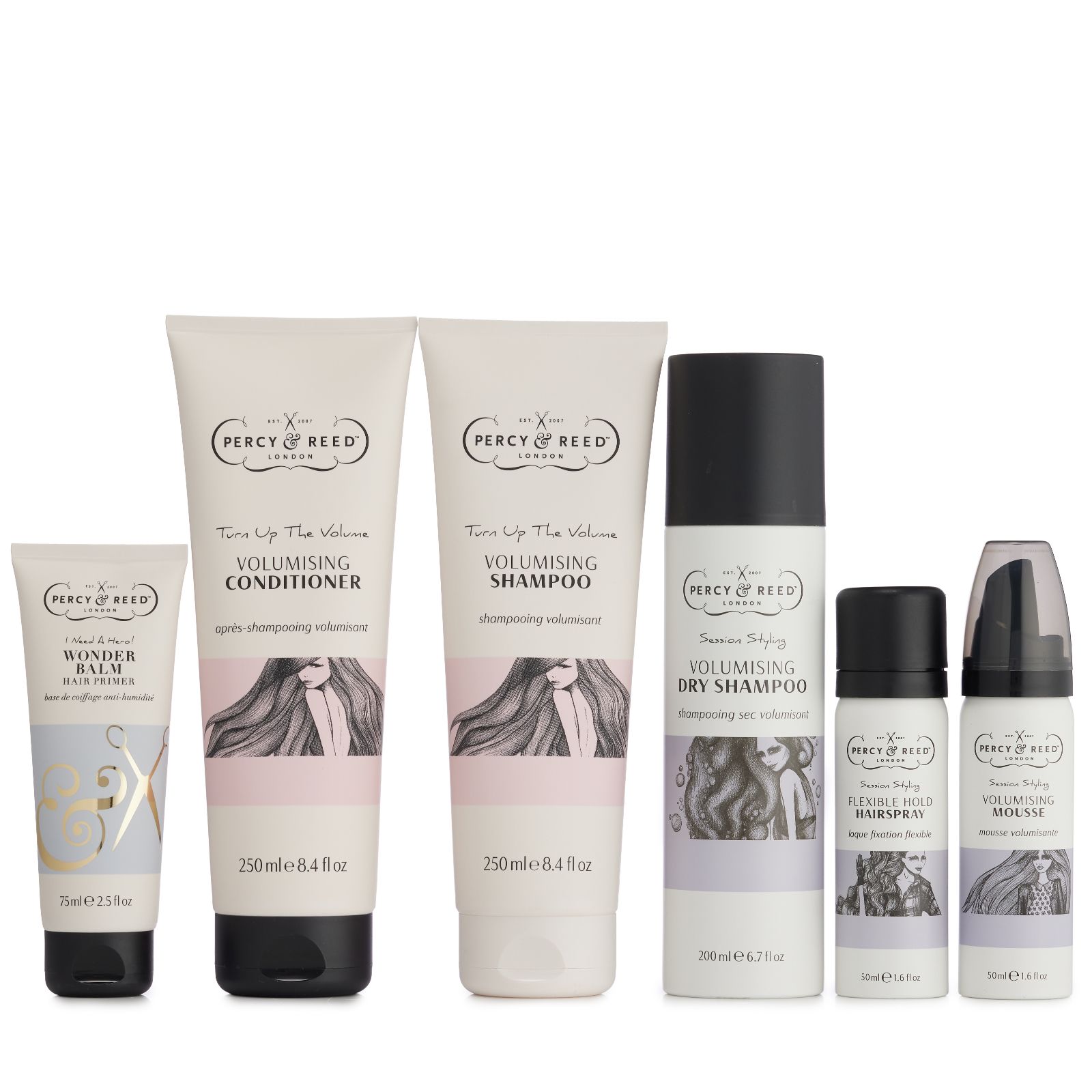 Percy & Reed Wash & Style 6 Piece Collection