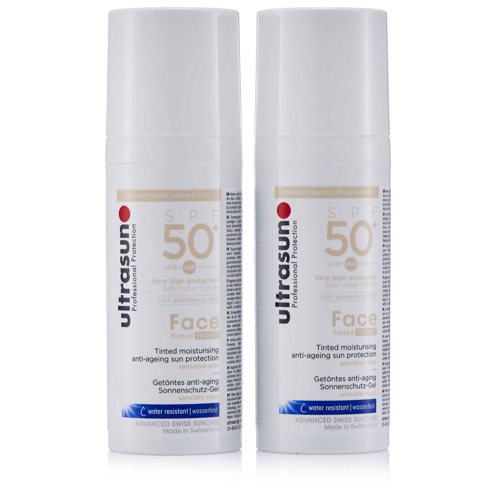 Ultrasun Sun Protection Tinted Face SPF 50+ 50ml Duo - QVC UK