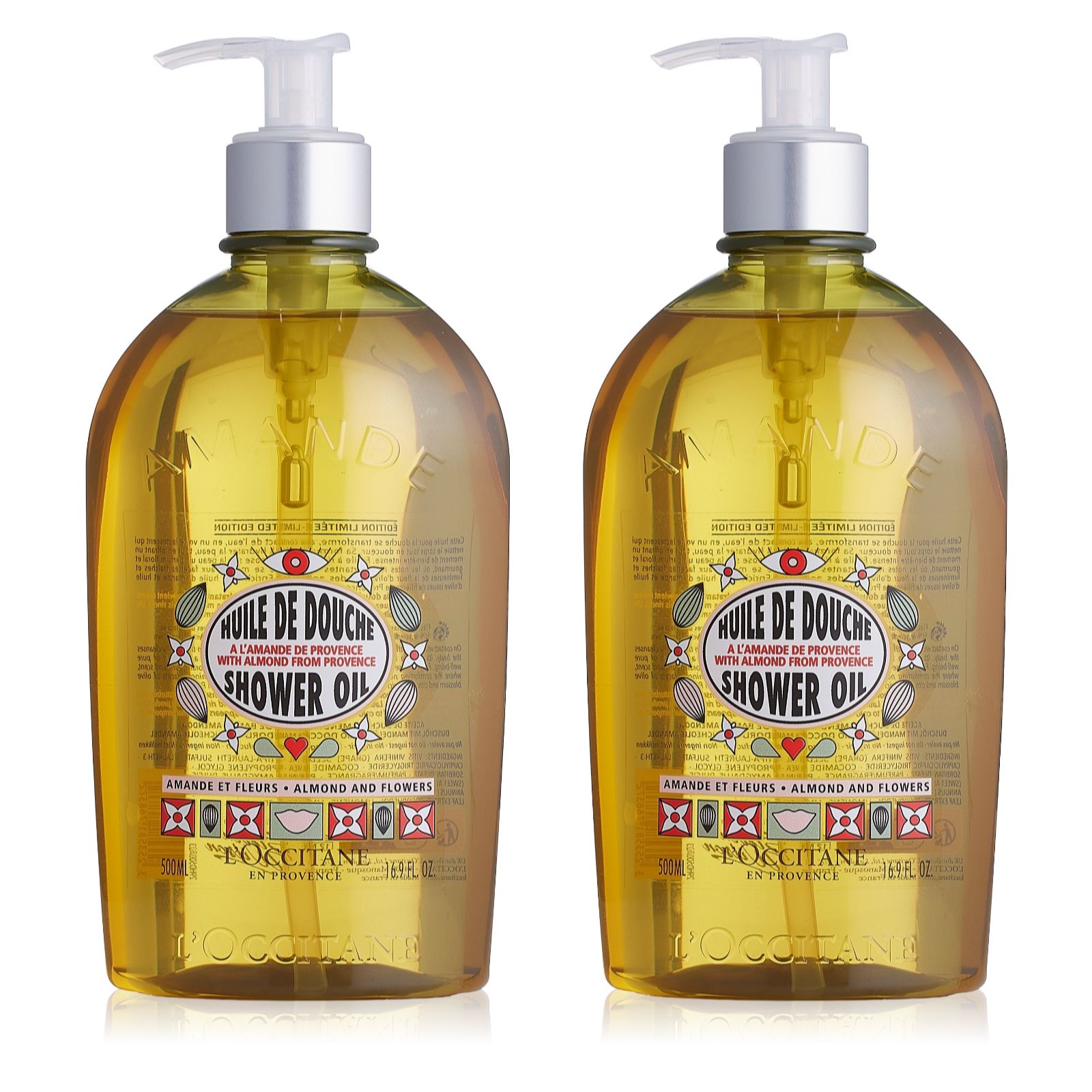 L'Occitane Almond and Flowers Shower Oil Duo