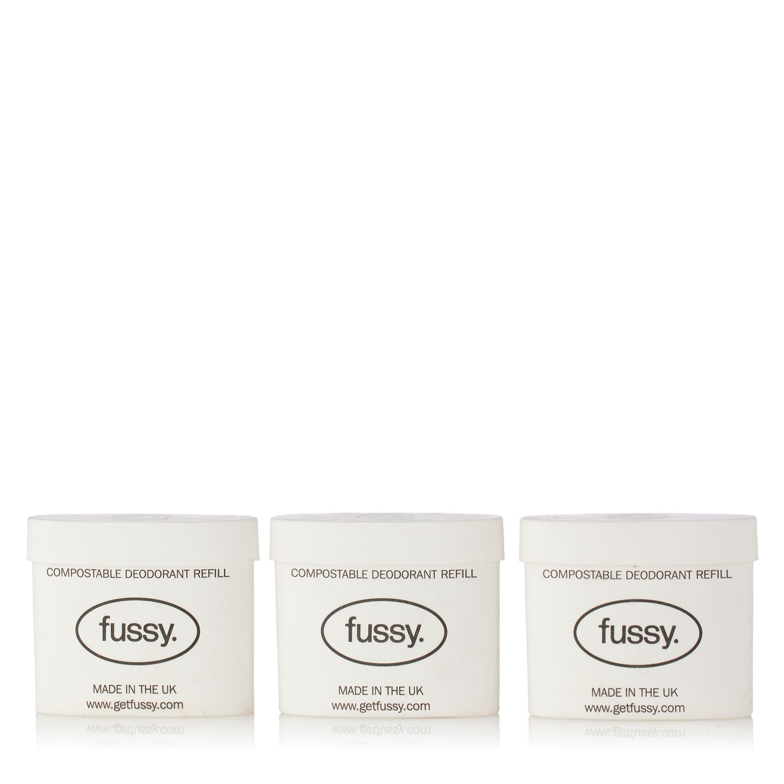 Fussy Deodorant 3 Piece 40g Refill Collection