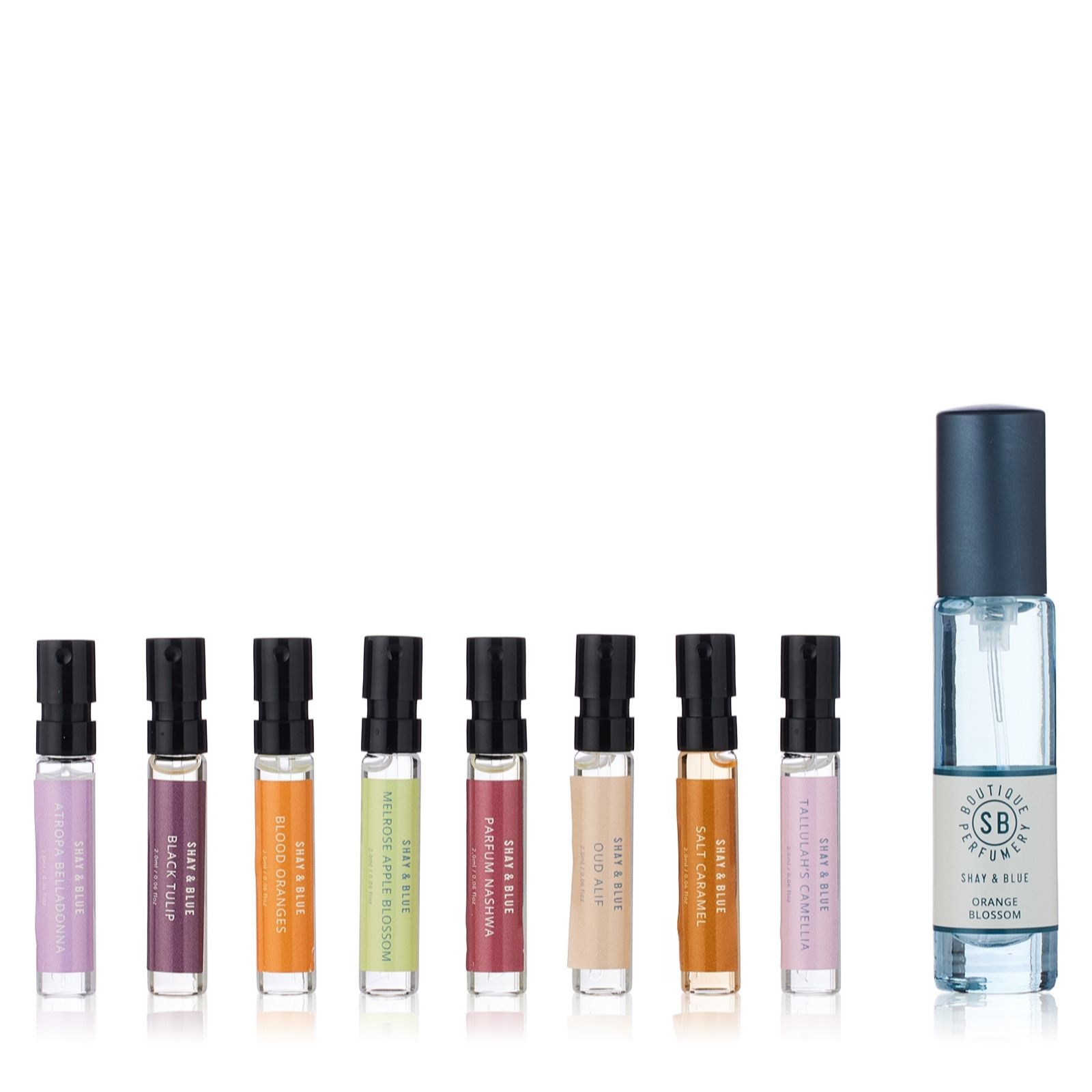Shay & Blue Hero Scents 8 Piece Discovery Set & 10ml Eau De Parfum Set