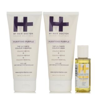 My Hair Doctor Liquid Gold & Purifying Purple 3 Piece Collection