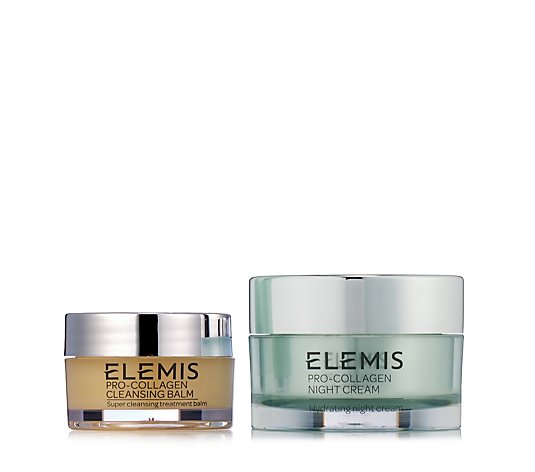 Elemis Pro Collagen Night Cream 30ml & Cleansing Balm 20g
